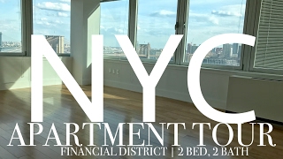 NYC APARTMENT TOUR | FiDi 2 bedroom, 2 bathroom