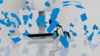 Blender 2.6 Stickman Animation Exploding Sphere