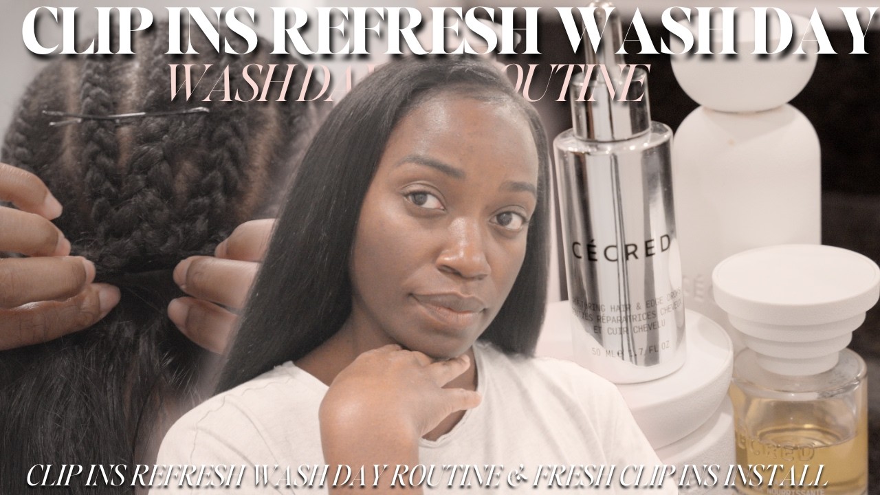 Clip Ins Refresh And Wash Day Routine! | Refresh & Install Luvme Clip Ins, Wash Day Using Cecred