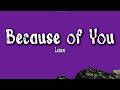 Lauv &ndash; Because of You (Lyrics) | Sweet Feelings