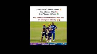 KKR Are Getting Close Playoffs 🔥🔥 #tre #ipl #cricket #ecse #kkr #mi #viralvideo