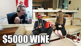 xQc Reacts to 2 Chainz Drinks a $5,000 Bottle of Wine | Most Expensivest | VICELAND &amp; GQ