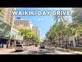 🚗 Waikiki Day Drive | Ala Moana Park Loop & City Streets | Oahu 4K