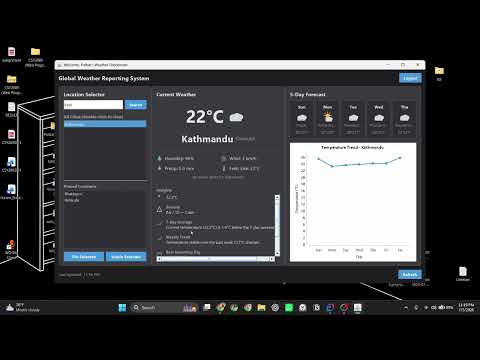 CSY2094 Assignment - 1 Video Demo | Weather Reporting System