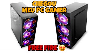 CHEGOU MEU PC GAMER PARA JOGAR FREE FIRE 😍