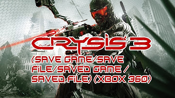 Crysis 3 Supersoldier difficulty Xbox 360 Save (Save Game/Save File/Saved Game/Saved File)