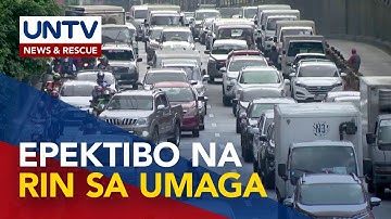 Number coding scheme sa morning rush hours, muling ipatutupad sa NCR simula Aug. 15