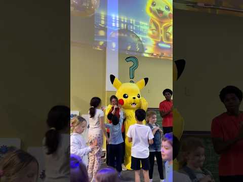 Big hugs from Pikachu at Kaleidoscoppe Barrie