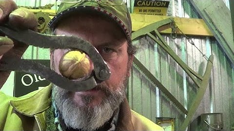 Blacksmithing - Forging A Railroad Spike Nut Cracker   Language Alert