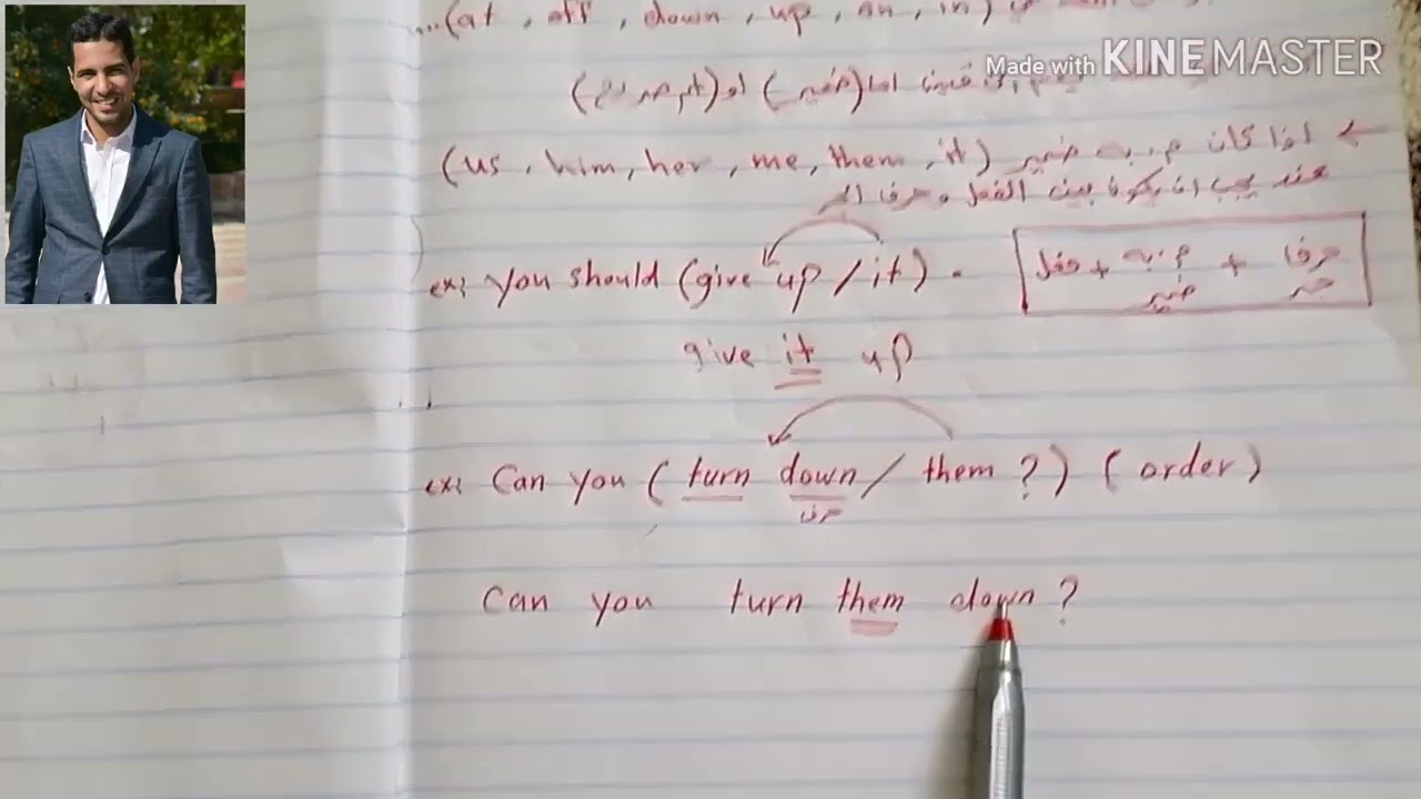 موضوع العبارة الفعلية phrasal verb للصف السادس الإعدادي.  الاستاذ زيد سلمان مدرس اللغة الإنكليزية