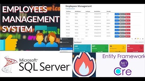 .NET Core Employees Management System|| Create ASP.NET Core Web Application With SQL Server Database