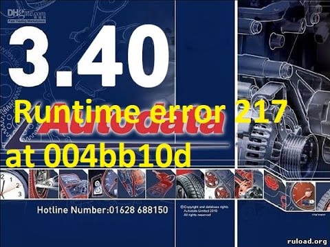 Autodata Runtime error 217 at 004bb10d  Windows 10/7/8/XP