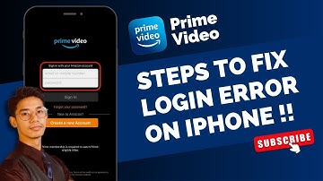 Prime Video - Fix Login Error on iPhone !