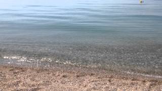 Пляж и море Рыбзавод возле Пицунды(, 2015-06-14T13:49:24.000Z)