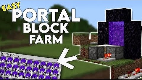 EASY 1.17 Nether Block Portal Farm in Minecraft Bedrock (MCPE,Xbox,Windows,Switch,PS)