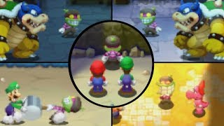 Mario & Luigi: Superstar Saga + Bowser's Minions - All Popple Boss Battles (3DS)