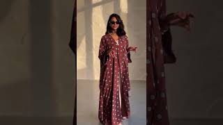 Crepe Polka Dots Printed Abaya Femmes Robe Eid Ramadan Modest Cardigan Open Abaya with Hijab #abaya