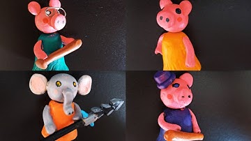 Making all Roblox Piggy Characters ➤  Polymer Clay Tutorial ➤ Part 1