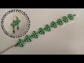 Amazing 4mm Green Pearl Bracelet/Jewelry making Tutorial/Pulsera diy