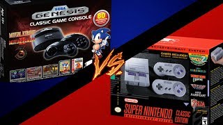 Remake Console Wars: SNES Classic Edition vs Sega Genesis Classic Gaming Console