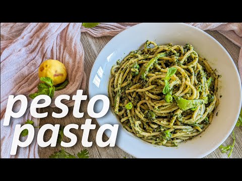 Veggie Pesto Pasta Recipe | Mint Coriander Pesto Sauce | Quick & Easy Veg Pasta | Pasta Sauce Recipe