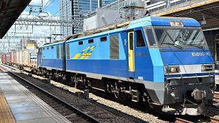 81レ　EH200-10牽引コンテナ貨物列車　フルコン御礼！ジョイント音とともに名古屋を通過！