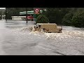 Hurricane florence military humvee stuck in flood waters in jacksonville nc
