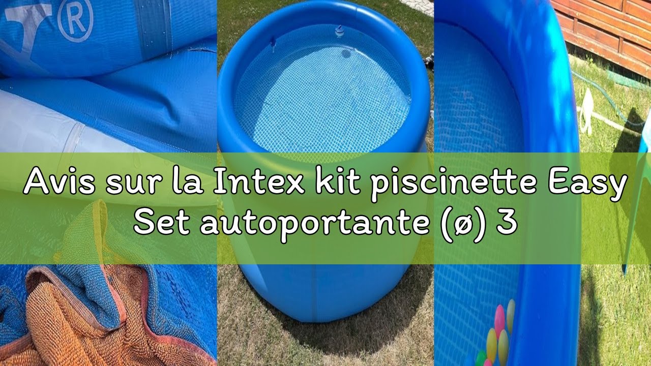 INTEX 56490NP Swimcenter Paradise piscine 262x160x46 pataugeoire pour enfants