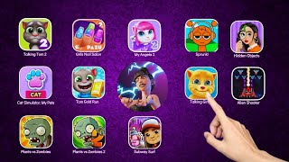Talking Tom 2, Find The Cat, Tom Gold Run, My Talking Angela 2, Pizza Ready, Subway Surf, Sprunki screenshot 1