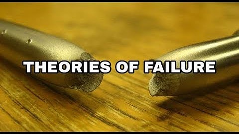Theories of failure || Machine design