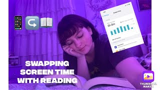 Swapping screen time with reading📲📖