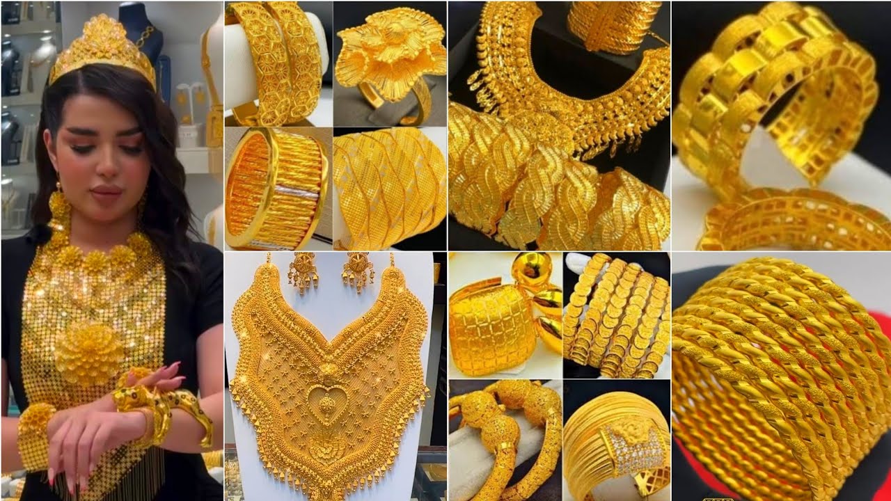 ذهب خليجى فااخر خورافى لعروسة 2026🔥تالقى وتميزى بموديلات الذهب صافى عيار21اساور#اطقم #اكسبلور#قلادات