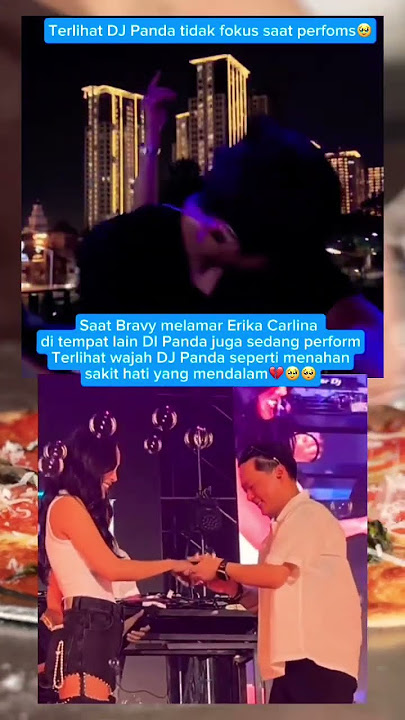 DJ Panda tidak fokus performs karena mendengar Erika dilamar Bravy🥹💔#djpanda #erikacarlina #bravy