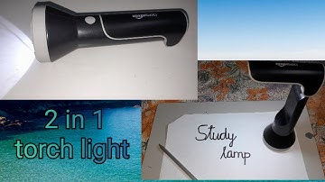 Amazon basics 2 in 1 rechargable torch light unboxing.