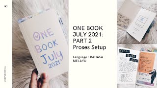 Part 2: Proses Setup One Book July 2021 Challenge | MD Notebook B6 Slim combo (Bahasa Melayu)