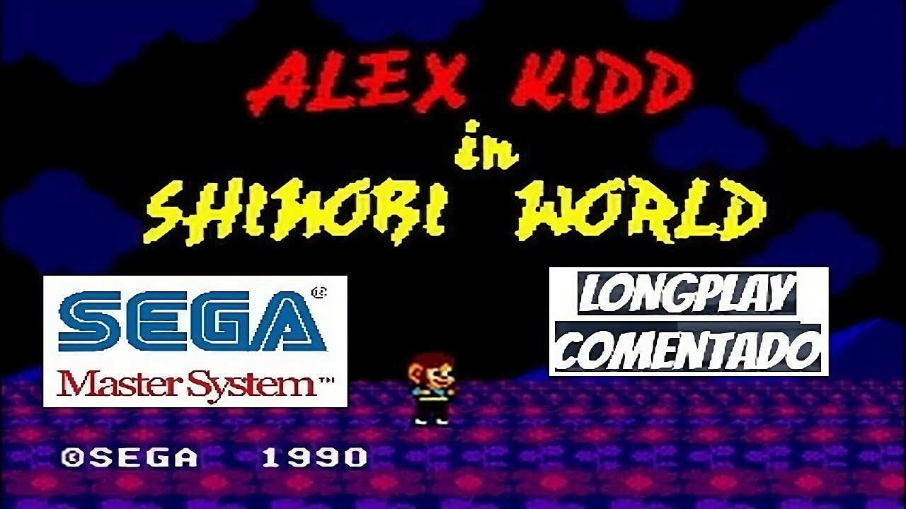 Pôster Capa Alex Kidd Shinobi World Master System 29,7x42cm