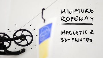 3D-printed ropeway for small art