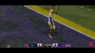 Kyren Lacy Game Winning Touchdown for #LSU vs Ole Miss in OVERTIME!!! 🏈