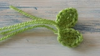 (Crochet) How To  Crochet a Small Leaf