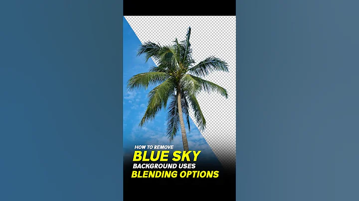 how to Remove Blue Sky Background uses Blending Option in Photoshop| Blending Option in Photoshop