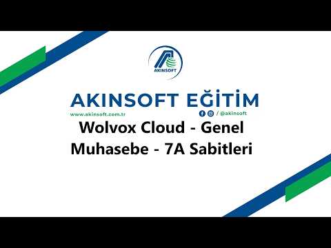 WolvoxCloud - Genel Muhasebe - 7A Sabitleri