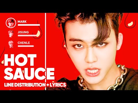 NCT DREAM Hot Sauce Line Distribution Lyrics Color Coded