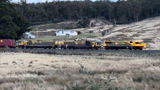 TasRail 2053 TR11 TR01 #32 train alongside Rhyndaston Road