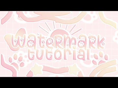 ♡ HOW I MAKE MY WATERMARKS *easy!*  || sunkit 🐾