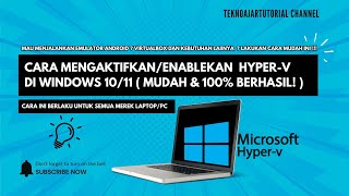 Cara Mudah Mengaktifkan Hyper V di Windows 10/11 Cara Mudah Mengaktifkan Hyper V di Windows 10/11