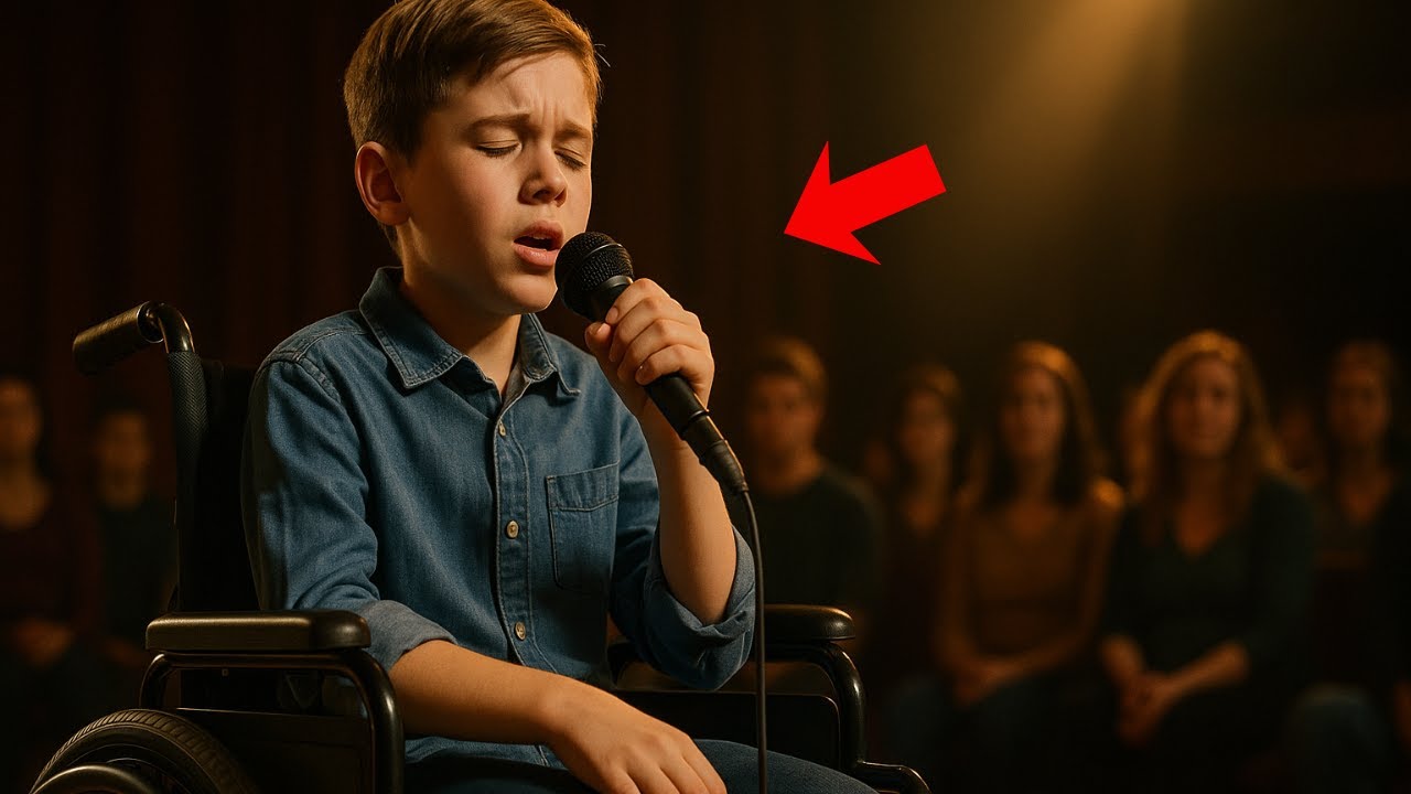 O GAROTO CADEIRANTE QUE TODOS IGNORAVAM… ATÉ ELE SUBIR AO PALCO E MUDAR A NOITE COM UMA CANÇÃO.