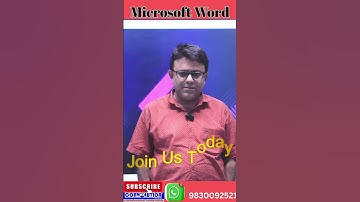 #MicrosoftWord #MicrosofWordforjobs #Computer #CentralGovt #StateGovt #ConvolutionEducare #pkdas #ac