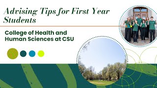 Advising Tips For First-Year College Of Health And Human Sciences Students