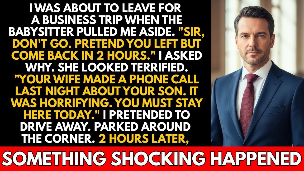 Babysitter Said 'Don't Go On Your Trip  Come Back In 2 Hours ' I Parked Around The Corner