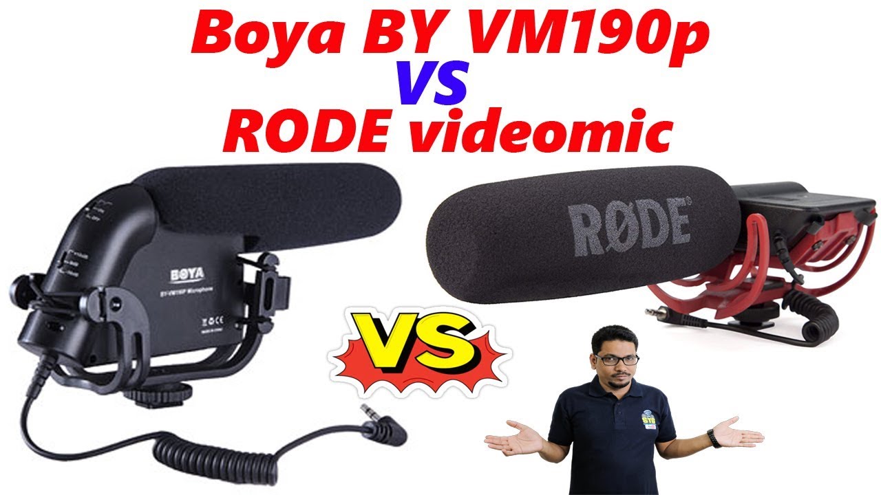 Hindi Boya BY VM190p vs RODE videomic with sound test. YouTube
